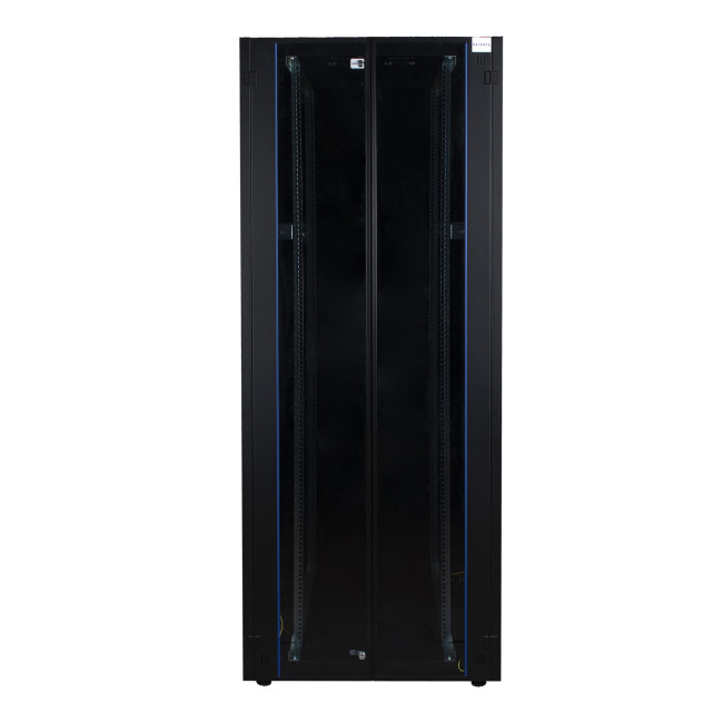 Шкаф напольный, телекоммуникационный 19", 47U 800х1200, двойная передняя дверь перфорация, двойная задняя дверь перфорированная, серый Datarex DR-759660