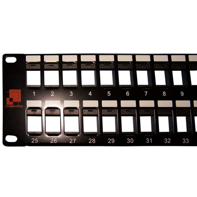 Патч-панель наборная 19", UTP, 48 портов, 2U, Lanmaster LAN-PP48OK-UTP Патч-панель наборная 19", UTP, 48 портов, 2U, Lanmaster LAN-PP48OK-UTP