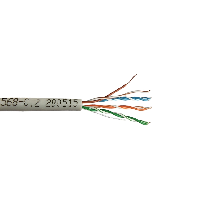 Кабель NewMax UTP, 2 пары, 25AWG, категории 5e, PVC, NM-UTP5E2PR-CU