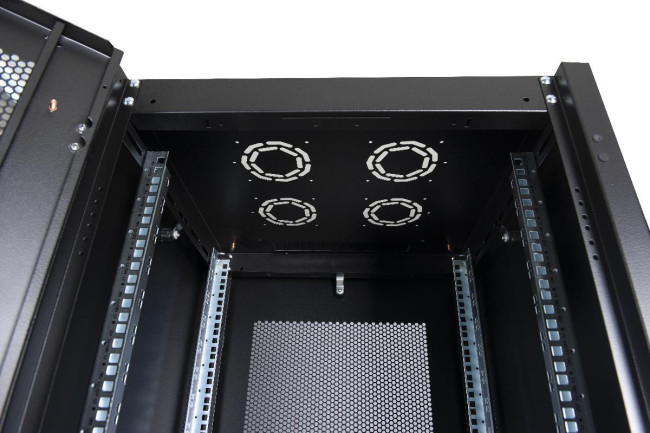 Шкаф телекоммуникационный напольный 600x600, перфорированная дверь Datarex DR-721501 Черный Шкаф телекоммуникационный напольный 600x600, перфорированная дверь Datarex DR-721501 Черный