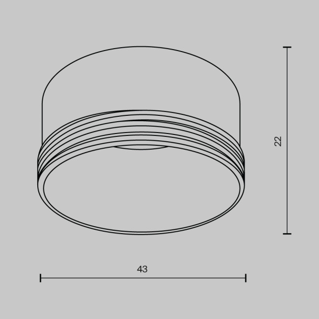 Декоративное кольцо для Focus Led 5Вт Maytoni Technical RingS-5-W