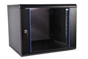 Шкаф телекоммуникационный настенный разборный ЭКОНОМ 12U (600 x 520) дверь стекло, цвет черный ЦМО ШРН-Э-12.500-9005 Шкаф телекоммуникационный настенный разборный ЭКОНОМ 12U (600 x 520) дверь стекло, цвет черный ЦМО ШРН-Э-12.500-9005
