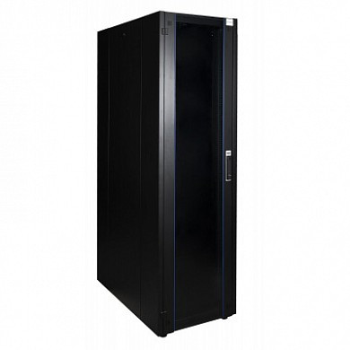 Шкаф телекоммуникационный напольный 600x600, стеклянная дверь Datarex DR-700201 Черный Шкаф телекоммуникационный напольный 600x600, стеклянная дверь Datarex DR-700201 Черный