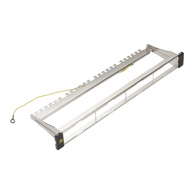 Панель модульная 19", экранированная, на 4 вставки, 1U, Lanmaster LAN-FRM-PP-STP/1U Панель модульная 19", экранированная, на 4 вставки, 1U, Lanmaster LAN-FRM-PP-STP/1U