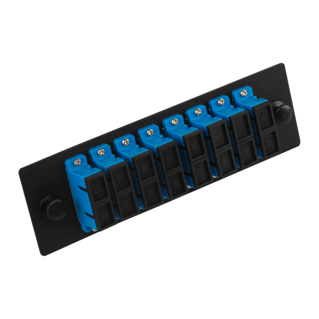 Адаптерная панель для кроссов LAN-FOBM с 8 симплексными адаптерами SC/OS2, Lanmaster LAN-APM-8xSC/OS2
