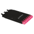 Компактная MPO кассета OM4, 12xLC, тип B, низкие потери, черная, Lanmaster LAN-MCCB-1M-12LC/OM4