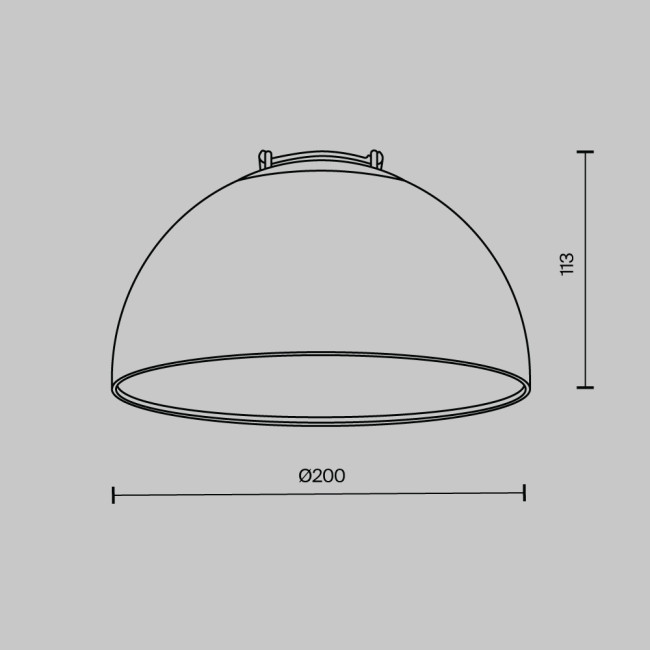 Подвесной светильник Bowl Parity 3000K 20Вт 120° белый Maytoni Technical TR126B-20W3K-W
