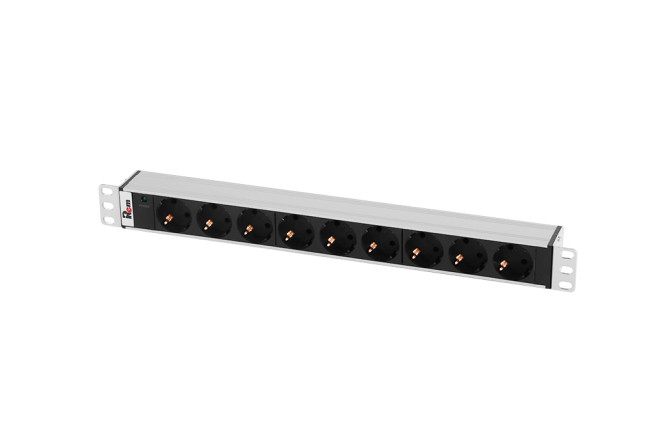 Блок розеток Rem-10 без шнура с инд., 9 Sсhuko, вход IEC 60320 C14, 10A, алюм., 19" ЦМО R-10-9S-I-440-Z Блок розеток Rem-10 без шнура с инд., 9 Sсhuko, вход IEC 60320 C14, 10A, алюм., 19" ЦМО R-10-9S-I-440-Z