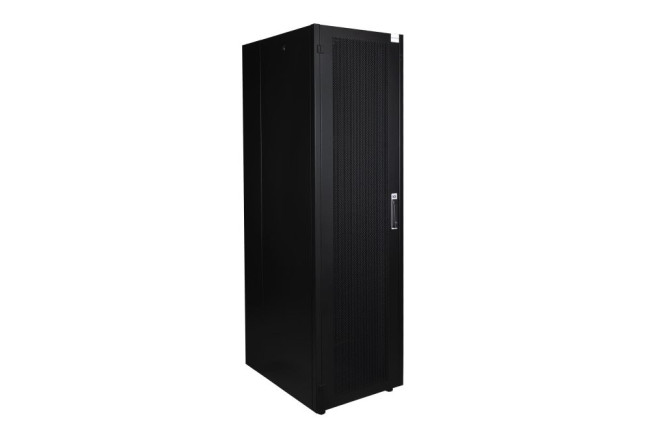 Шкаф телекоммуникационный напольный 600x800, перфорированная дверь Datarex DR-721611 Черный Шкаф телекоммуникационный напольный 600x800, перфорированная дверь Datarex DR-721611 Черный