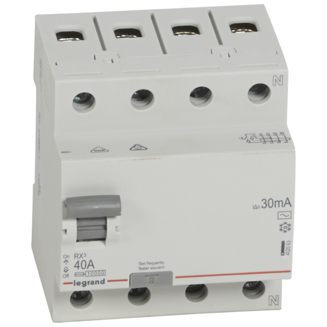 Legrand 402063 RX3 ВДТ 30мА 40А 4П AC