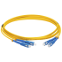 Патч-корд оптический LANMASTER, LSZH, дуплексный, SC/UPC-SC/UPC, SM OS2, 2.0 м, Lanmaster LAN-2SC-2SC/SU-2.0