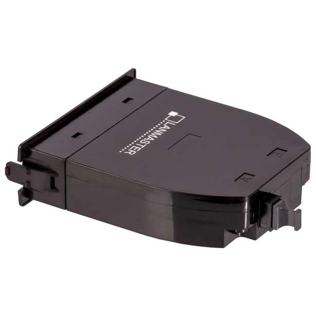 MPO кассета OM3, 12xLC, тип B, низкие потери, черная, Lanmaster LAN-MCSB-1M-12LC/OM3 MPO кассета OM3, 12xLC, тип B, низкие потери, черная, Lanmaster LAN-MCSB-1M-12LC/OM3