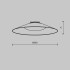 Подвесной светильник Campana Parity 3000K 12Вт 120° черный Maytoni Technical TR127B-12W3K-B