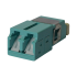 Адаптер оптический LC OM3, со шторкой, корпус SC, дуплексный, Lanmaster LAN-2LCS/SH-AM-OM3