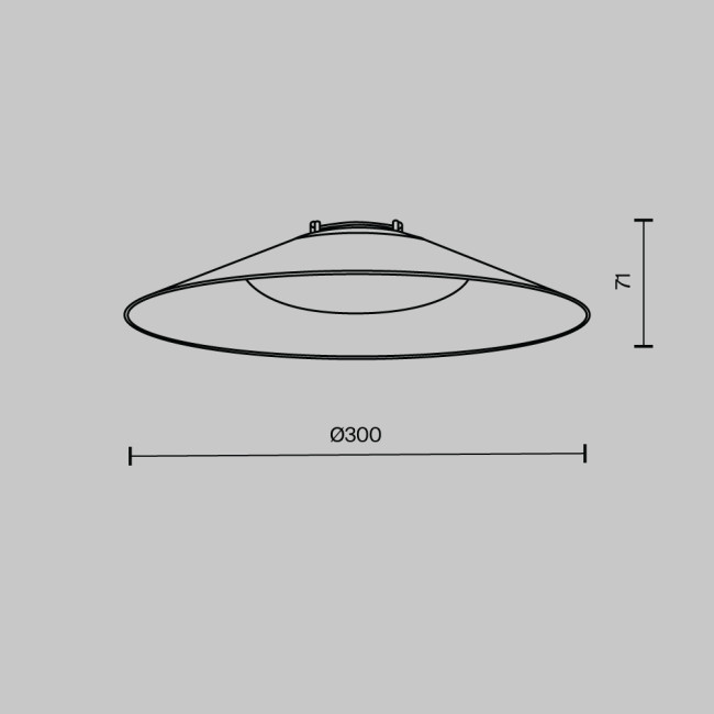 Подвесной светильник Campana Parity 4000K 12Вт 120° белый Maytoni Technical TR127B-12W4K-W