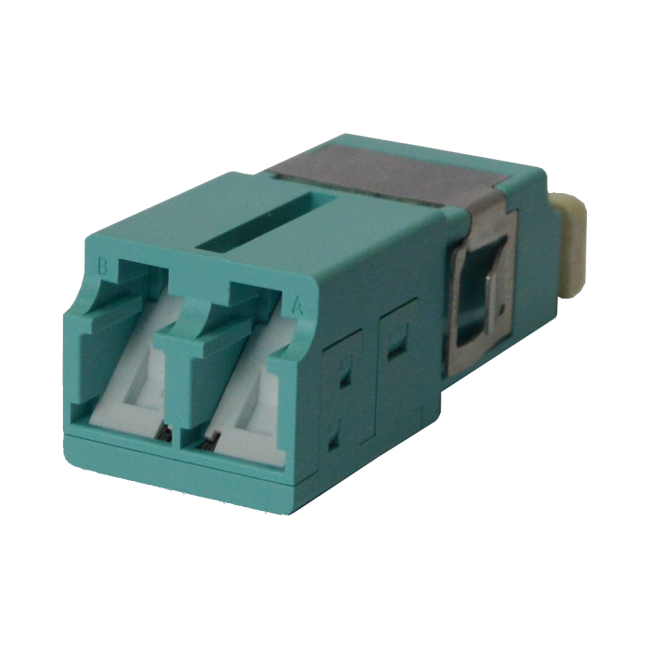 Адаптер оптический LC SM, со шторкой, корпус SC, дуплексный, Lanmaster LAN-2LCS/SH-AM-SM
