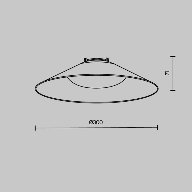 Подвесной светильник Campana Parity 4000K 12Вт 120° черный Maytoni Technical TR127B-12W4K-B