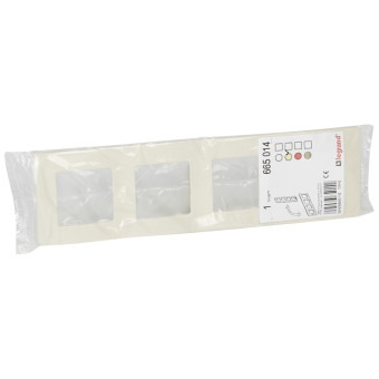 Legrand 672514 Рамка - 4 поста - Etika - слоновая кость