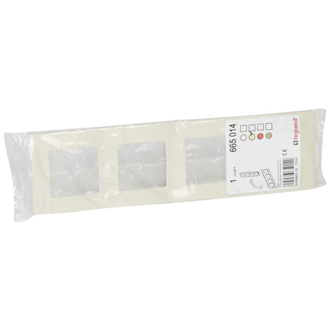 Legrand 672514 Рамка - 4 поста - Etika - слоновая кость