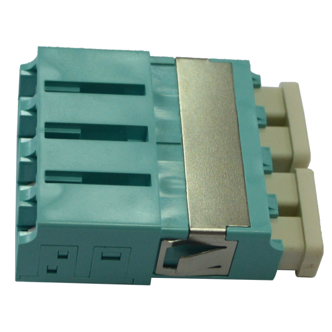 Адаптер оптический LC SM, со шторкой, корпус SC, квадро, Lanmaster LAN-4LCS/SH-AM-SM