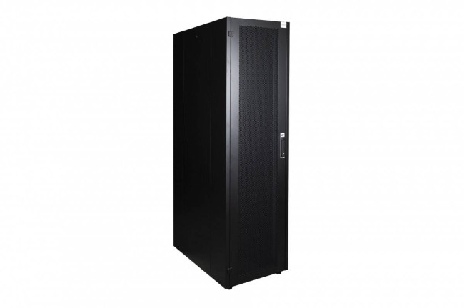 Шкаф телекоммуникационный напольный 600х1000, перфорированная дверь Datarex DR-721631 Черный Шкаф телекоммуникационный напольный 600х1000, перфорированная дверь Datarex DR-721631 Черный
