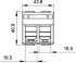 Ком.роз. двойная RJ45 кат.5e, Brava, белая, 2мод DKC 76656B