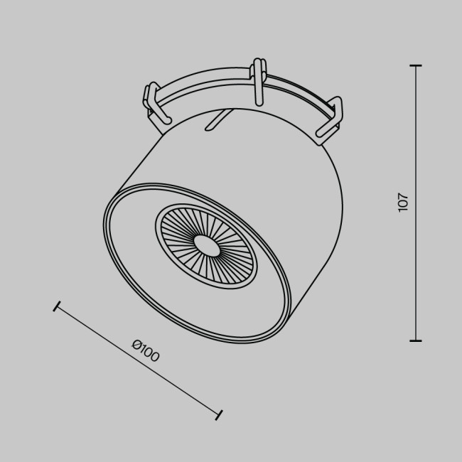 Подвесной светильник Cup Parity 4000K 12Вт 36° белый Maytoni Technical TR124B-12W4K-M-W