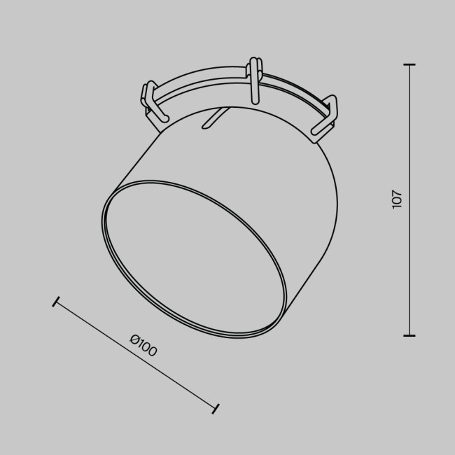 Подвесной светильник Cup Parity 4000K 12Вт 120° черный Maytoni Technical TR124B-12W4K-B