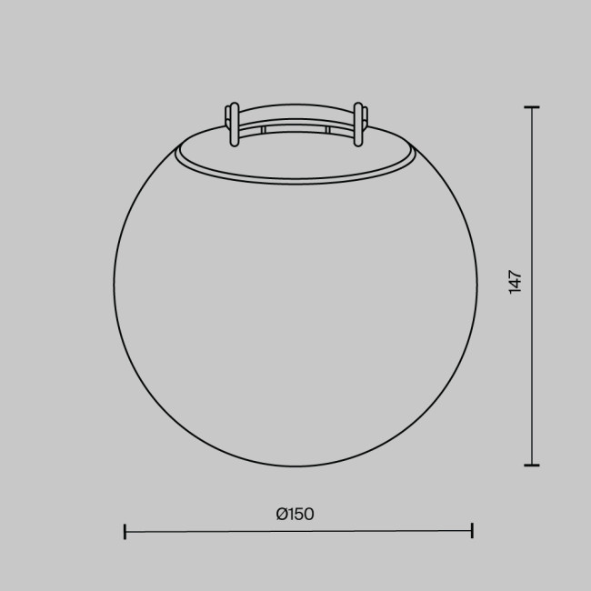Подвесной светильник Luna Parity 3000K 10Вт 170° Maytoni Technical TR125B-10W3K-B