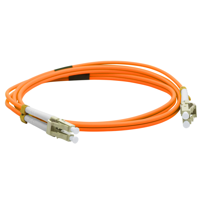 Патч-корд оптический LANMASTER, LSZH, дуплексный, LC/PC-LC/PC, MM 50/125, 1.0 м, Lanmaster LAN-2LC-2LC/OM2-1.0