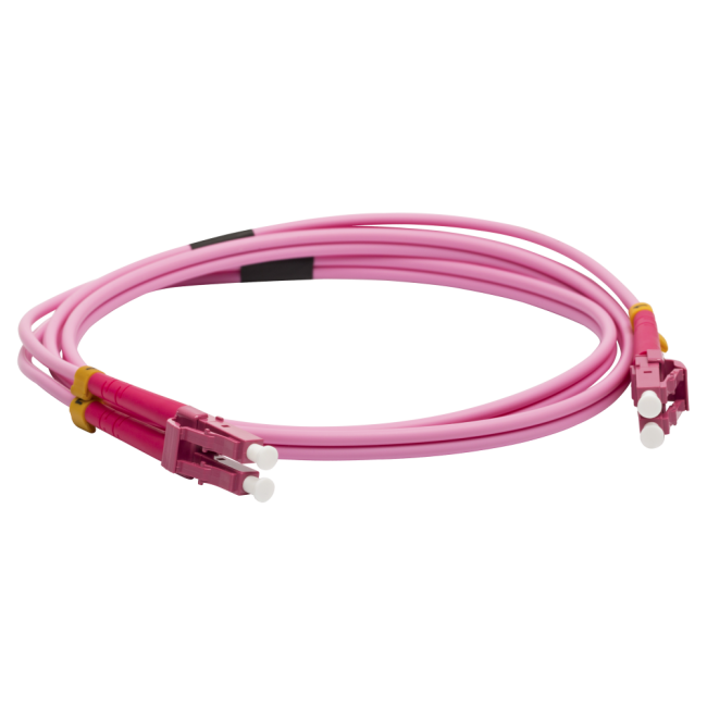 Патч-корд оптический LANMASTER, LSZH, дуплексный, LC/PC-LC/PC, MM 50/125, 1.0 м, Lanmaster LAN-2LC-2LC/OM2-1.0