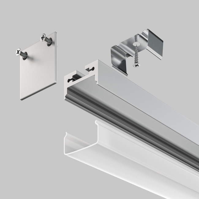 Алюминиевый профиль подвесной -накладной 20x20 Maytoni Led Strip ALM-2020B-S-2M