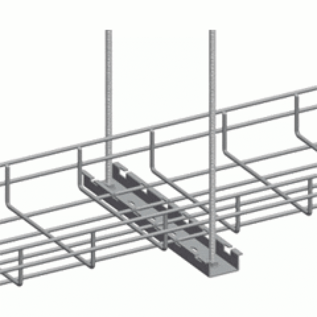 Профиль подвесной перфорированный, 400мм, Lanmaster LAN-MT-PP400-EZ