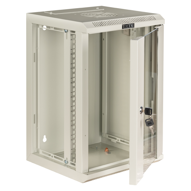 Шкаф настенный 10", 6U 312x300, стеклянная дверь, серый, установочный размер 236 мм, TWT-CBW10G-6U-3x3-GY Шкаф настенный 10", 6U 312x300, стеклянная дверь, серый, установочный размер 236 мм, TWT-CBW10G-6U-3x3-GY