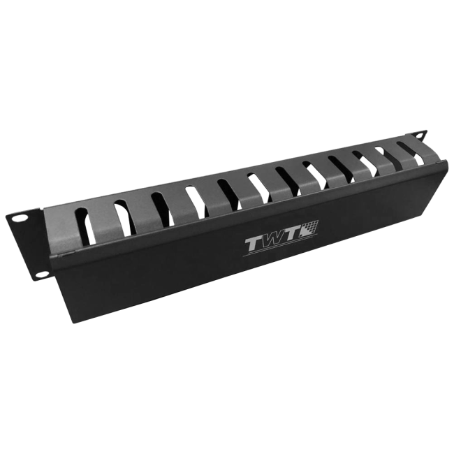 Кабельный органайзер 19" c крышкой, 2U, TWT-ORG/CV-2U