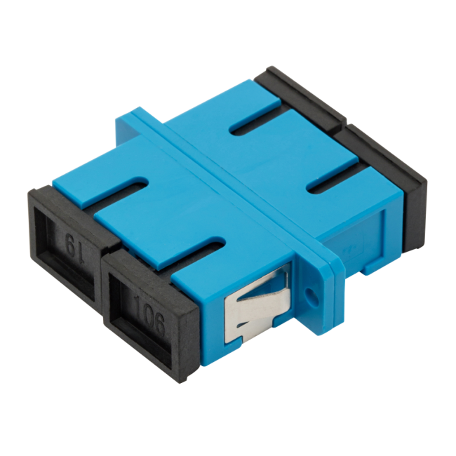 Адаптер оптический SC, MM, дуплексный, Lanmaster LAN-2SC-AM-MM
