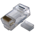 Коннектор RJ45 UTP 8P8C, со вставкой, cat.5e, 100 шт., TWT-PL45-8P8C-V