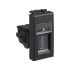 USB 3.0 розетка модульная, тип А-А, "Avanti", "Черный матовый", 1 модуль DKC 4412301