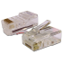 Коннектор RJ45 UTP 8P8C, универсальный, cat.6, 100 шт., TWT-PL45-8P8C-6