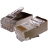 Коннектор RJ45 STP 8P8C, универсальный, со вставкой, cat.6, 100 шт., TWT-PL45/S-8P8C-6V