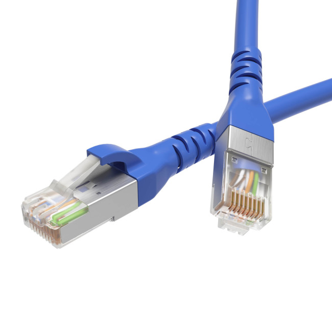 Патч-корд экранированный CAT6 F/UTP 4х2, LSZH, синий, 0.5м DKC RN6FU4505BL Патч-корд экранированный CAT6 F/UTP 4х2, LSZH, синий, 0.5м DKC RN6FU4505BL