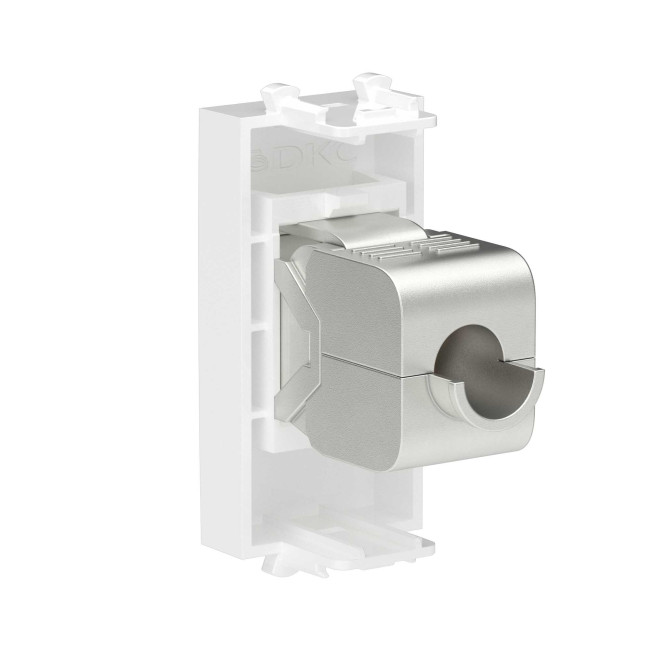 Компьютерная розетка RJ-45 без шторки модульная, кат.5е экранированная, "Avanti", "Белое облако", 1 модуль DKC 4400761 Компьютерная розетка RJ-45 без шторки модульная, кат.5е экранированная, "Avanti", "Белое облако", 1 модуль DKC 4400761