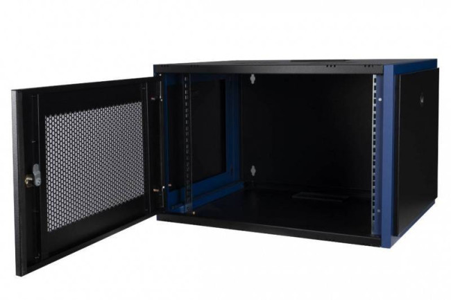 Шкаф телекоммуникационный настенный 600x450, перфорированная дверь Datarex DR-620011 Черный