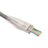 Коннектор RJ45 тип EZ, 8P8C, STP, Cat.5e, универсальный, покрытие 50 микрон,100 шт., Lanmaster LAN-EZ45-8P8C/S5E-100