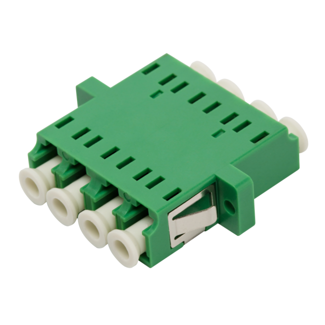 Адаптер оптический LC, OM3 корпус SC дуплекс, квадро, Lanmaster LAN-4LC/S-AM-OM3