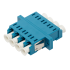 Адаптер оптический LC, OM3 корпус SC дуплекс, квадро, Lanmaster LAN-4LC/S-AM-OM3