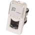 Вставка Mosaic 22.5x45, RJ-45 UTP, кат.5e, со шторкой и увеличенным окном маркировки, белая, Lanmaster LAN-SIP-22U5E-WH Вставка Mosaic 22.5x45, RJ-45 UTP, кат.5e, со шторкой и увеличенным окном маркировки, белая, Lanmaster LAN-SIP-22U5E-WH