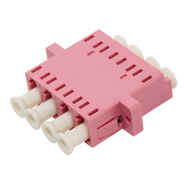 Адаптер оптический LC, SM, корпус SC дуплекс, квадро, Lanmaster LAN-4LC/S-AM-SM