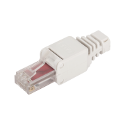 Полевой коннектор RJ-45 8P8C, неэкранированный, категории 6, Lanmaster LAN-TMP-U6-WH