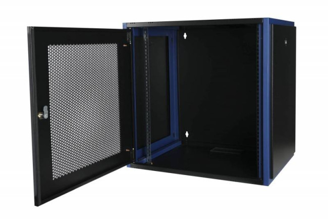 Шкаф телекоммуникационный настенный 600x450, перфорированная дверь Datarex DR-620211 Черный Шкаф телекоммуникационный настенный 600x450, перфорированная дверь Datarex DR-620211 Черный